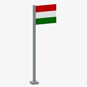 3D model Hungary Flag