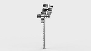 3D Stadium Light tower 3D model