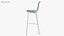 Высокий табурет Hal Red - Modern PBR Stool
