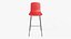 Высокий табурет Hal Red - Modern PBR Stool