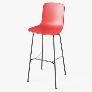 3D Hal High Stool Red - Modern PBR Stool