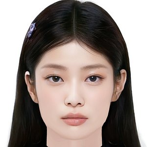 Jennie BlackPink Head - Low Poly Head for Game - No Hair 3D model