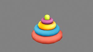 Cartoon ferrule toy Low-poly 3D model