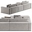 Minotti Hamilton Modern Sectional Sofa with Chaise and Cushions