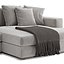 Minotti Hamilton Modern Sectional Sofa with Chaise and Cushions