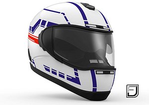 white helmet h06 3d model
