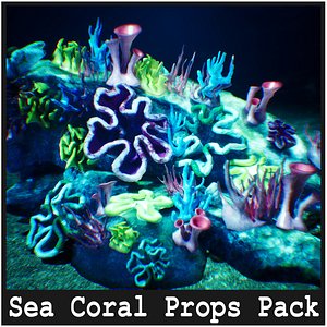Coral Props  40 Assets 3D model