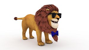 3D cartoon lion