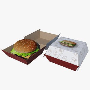 burger 3D model