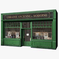 Typical Paris Shop Facade Librairie