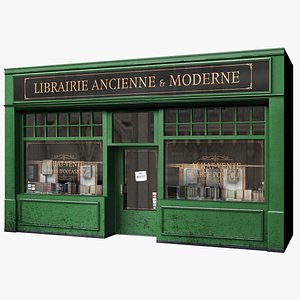 Typical Paris Shop Facade Librairie