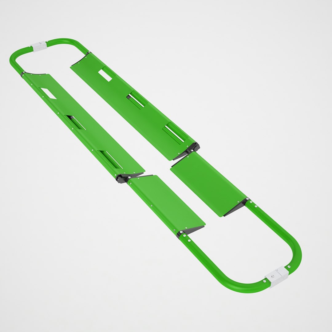 3D Model Backboard Scoop Stretcher TurboSquid 1408376