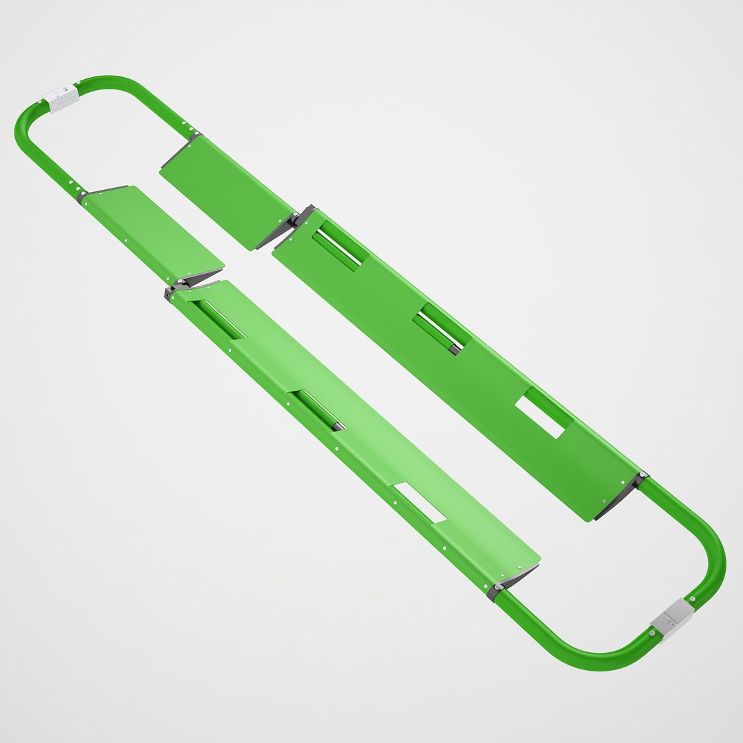 3D Model Backboard Scoop Stretcher TurboSquid 1408376