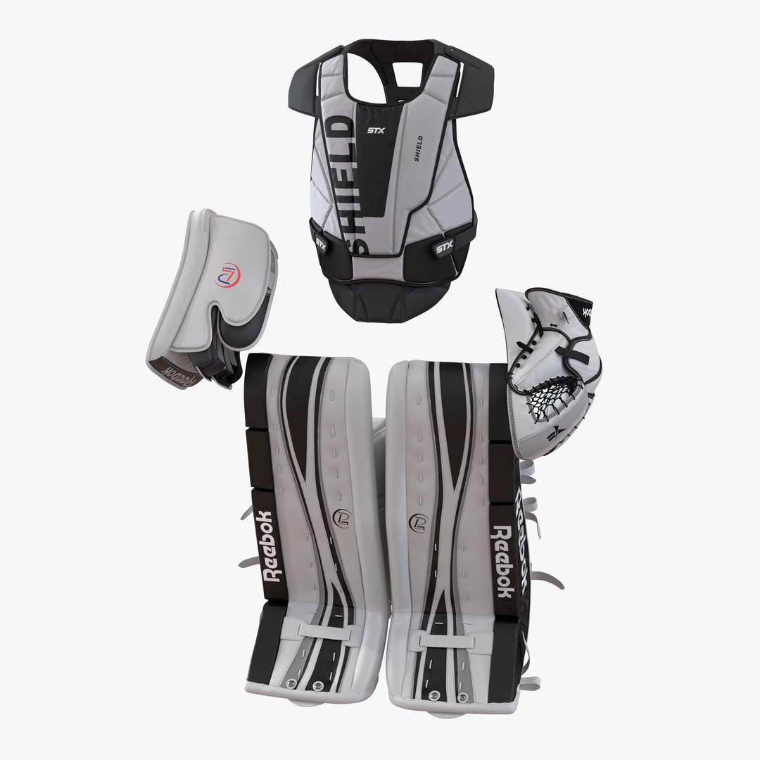 Hockey Goalie Protection Kit 3D Model 3D model preview