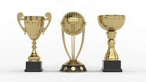 3D Trophy Cups model