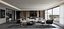 Salon moderne salle à manger cuisine