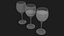 Verre à vin rouge à moitié plein