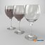 Verre à vin rouge à moitié plein