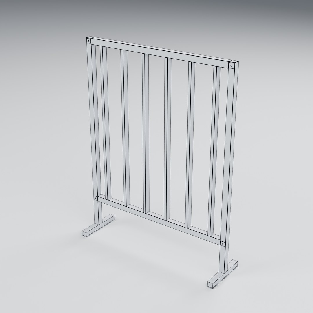 Freestanding Slatted Room Divider - 1400 x 400 x 1800 mm model https://p.turbosquid.com/ts-thumb/gi/b5XRAj/41/06_wireframe/jpg/1788945336/1920x1080/fit_q87/27c9c2331a57dc8973360b4966f0e365c09c9ed3/06_wireframe.jpg
