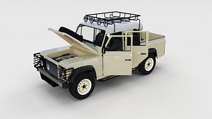 Full Land Rover Defender 110 Double Cab Pick Up rev