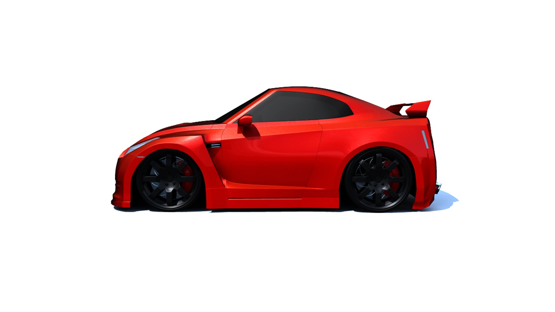3d Model Stylized Gtr R35