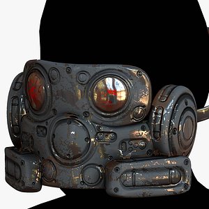 3D Gas mask respirator scifi futuristic model 3D model