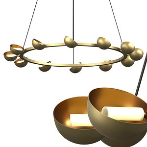 3D Avion Round Chandelier model