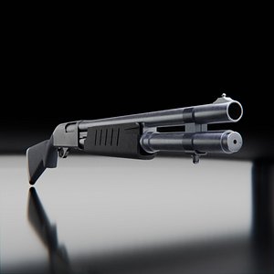 3D Realistic Tactical Shotgun