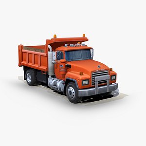 3D Mack RD690P Dump truck s06 1996