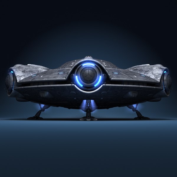 alien flying saucer 3d lwo