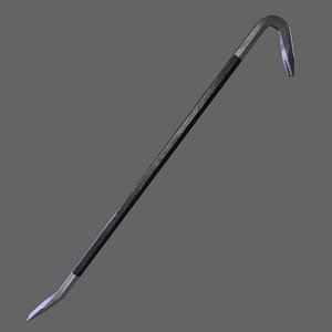3D PBR Crowbar V1Black model