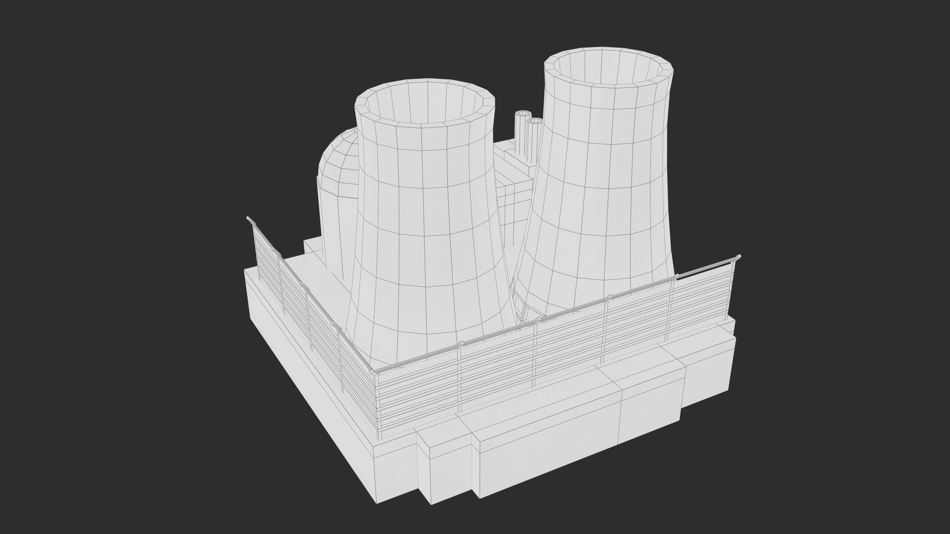 Lowpoly Cartoon Nuclear Power Plant PBR 3D model - TurboSquid 2153841