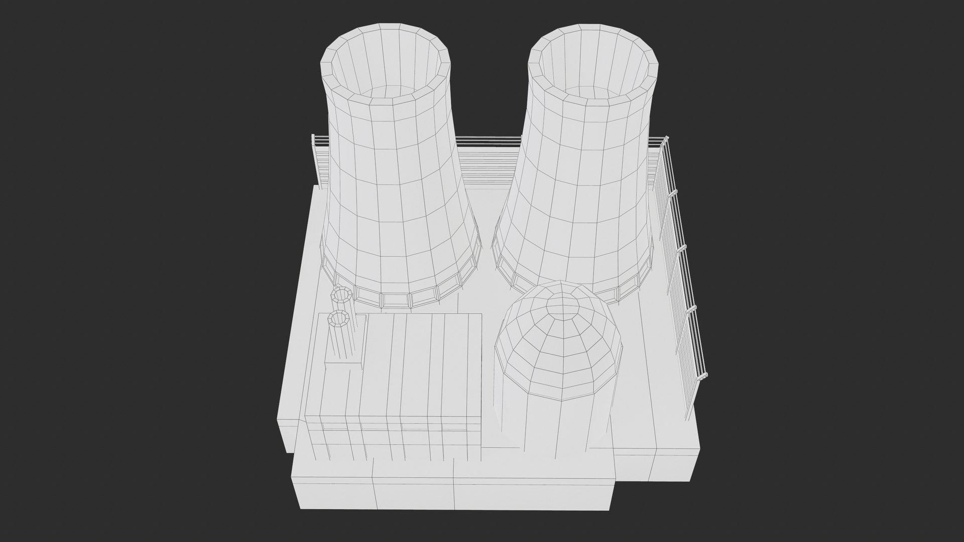 Lowpoly Cartoon Nuclear Power Plant PBR 3D model - TurboSquid 2153841
