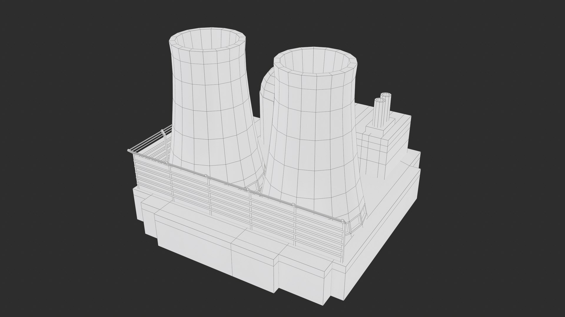 Lowpoly Cartoon Nuclear Power Plant PBR 3D model - TurboSquid 2153841