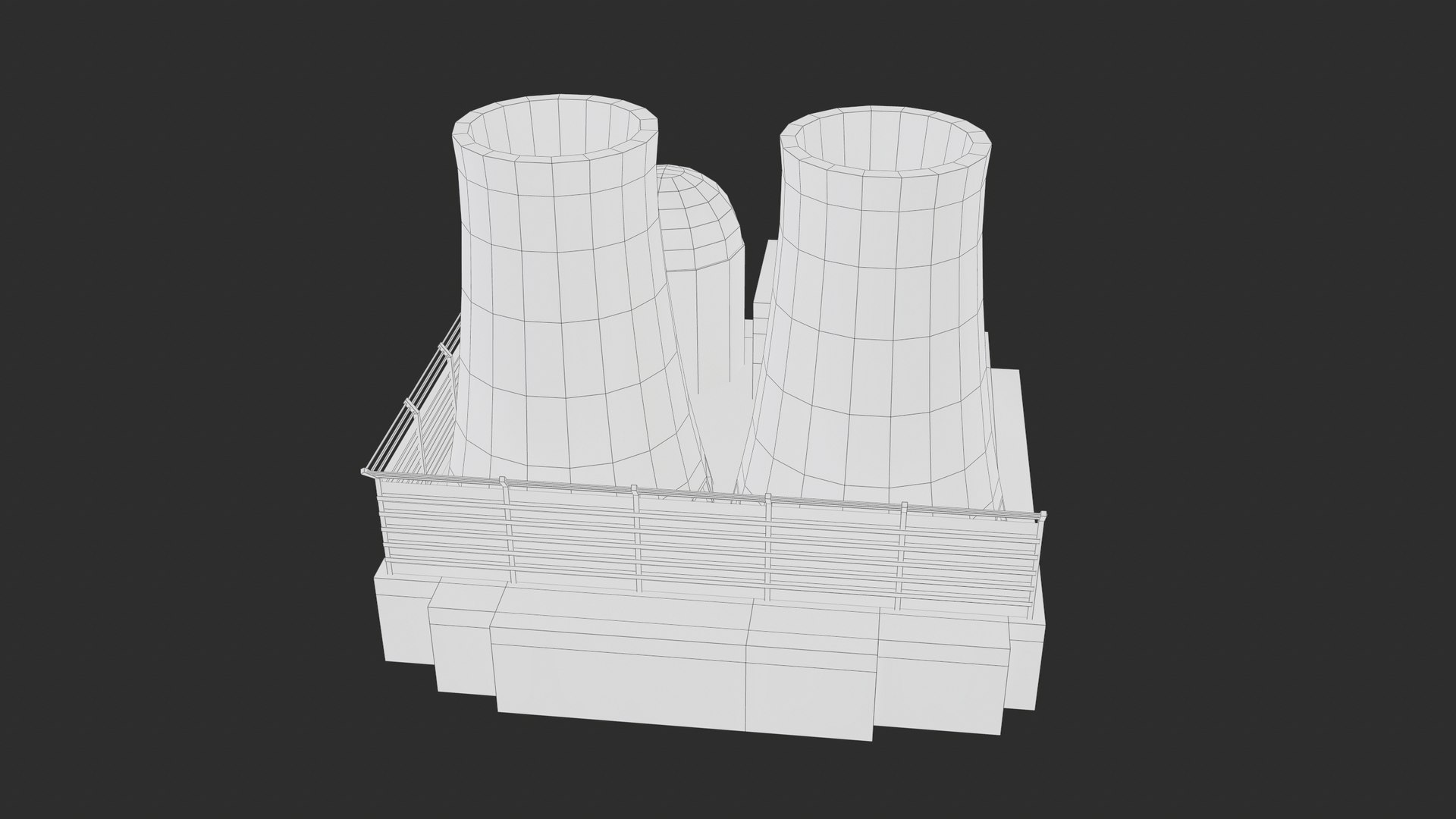 Lowpoly Cartoon Nuclear Power Plant PBR 3D model - TurboSquid 2153841