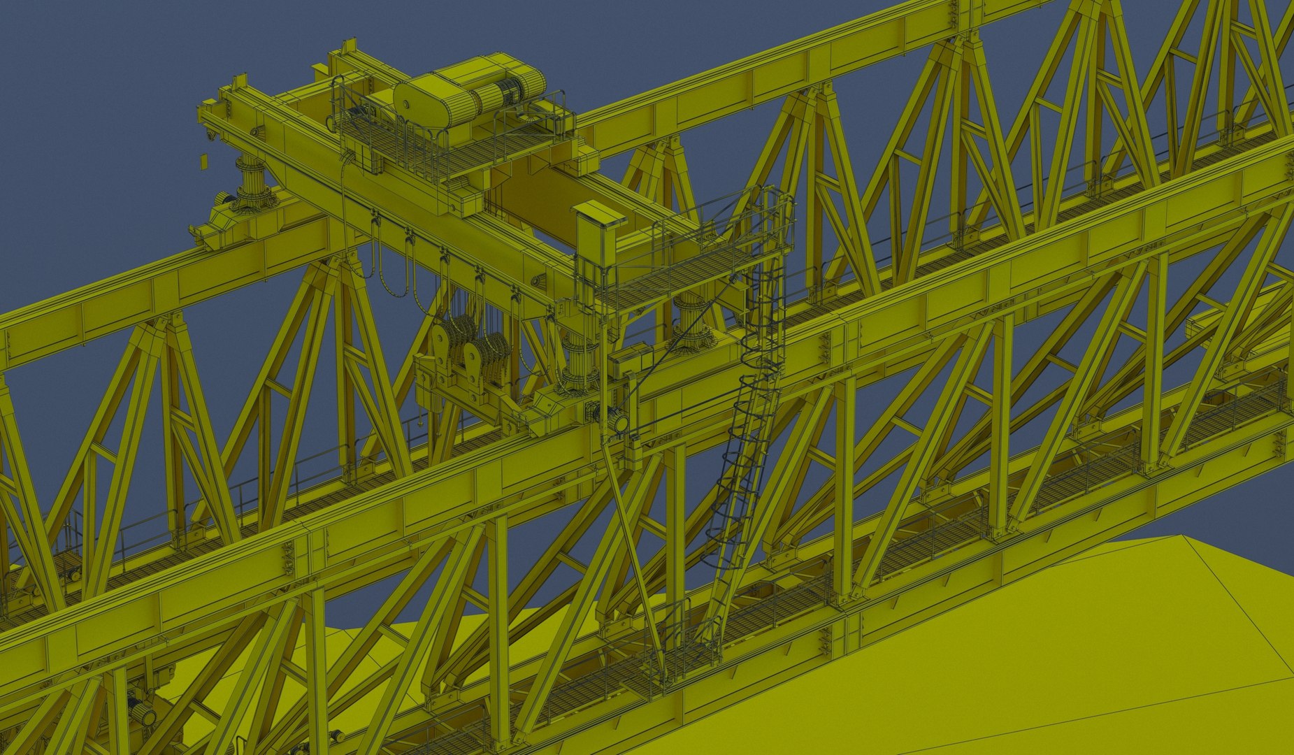 3D Highway Bridge Girder Launching Gantry Crane TurboSquid 2037545
