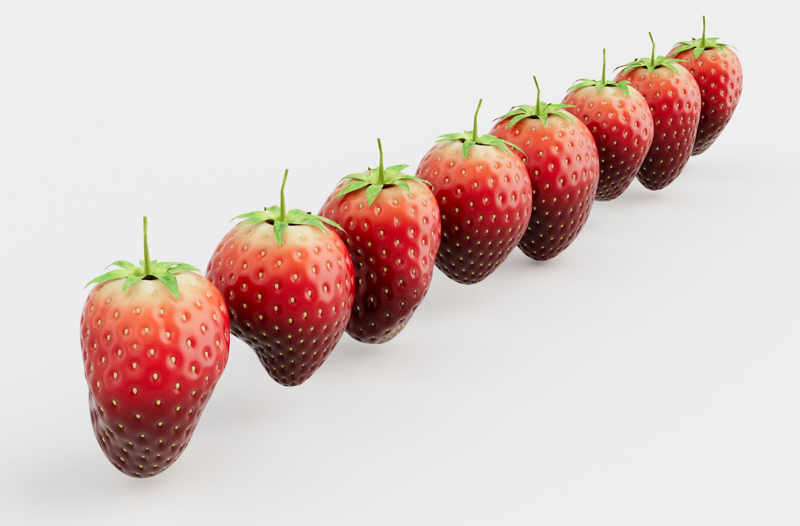 Irregular Shaped Strawberrys 3D - TurboSquid 2282940