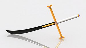 kokuto yoru swords mihawk 3D model