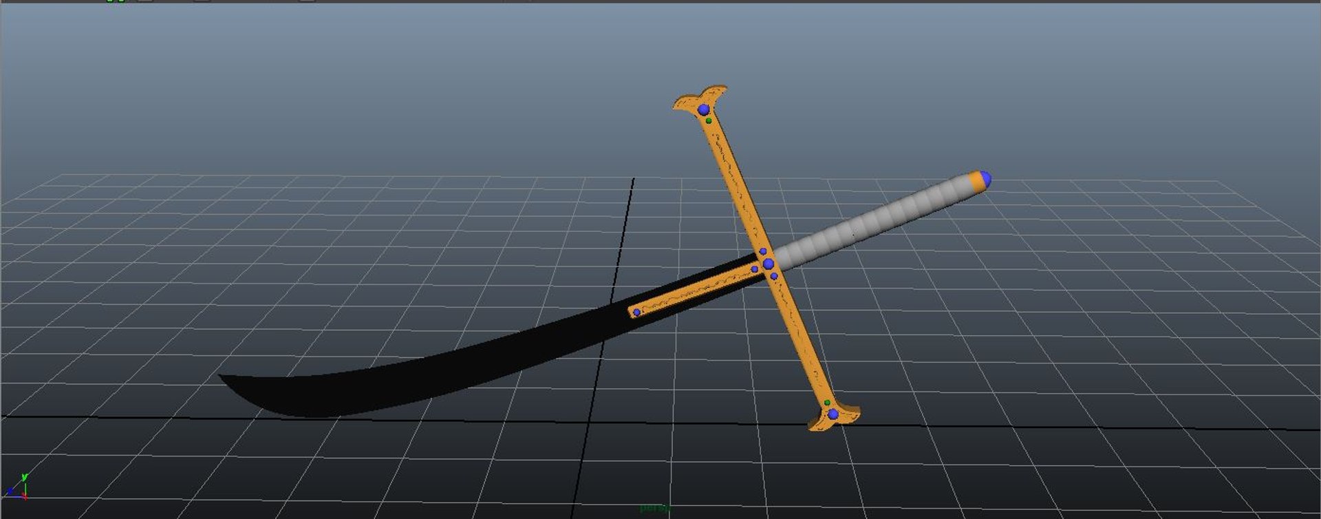 Kokuto yoru swords mihawk 3D model - TurboSquid 1191014