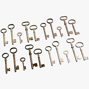 Medieval Antique Keys Set 1