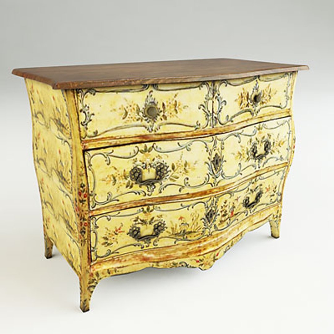 North Italian Commode 3d Max