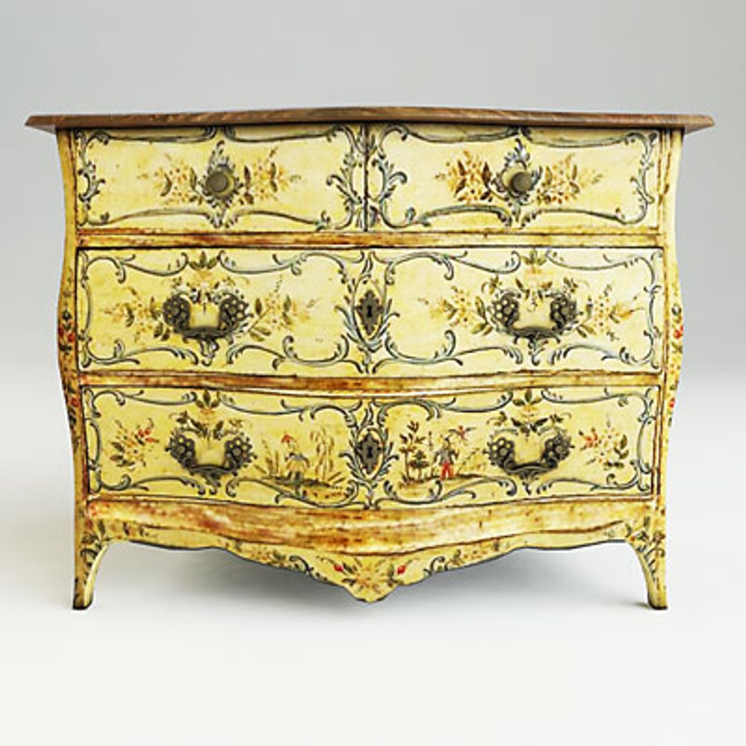 North Italian Commode 3d Max