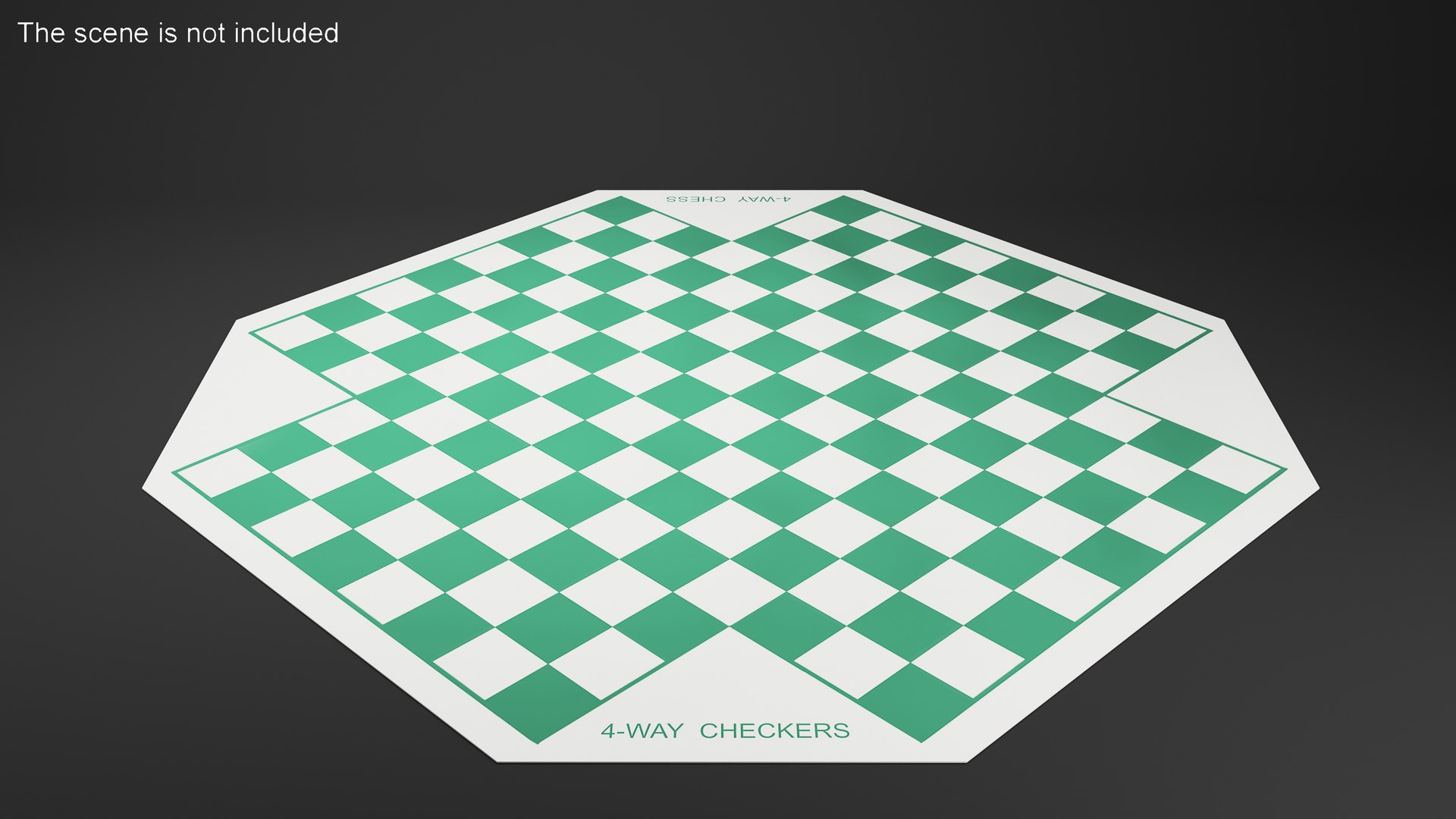 3D Checkers Board For 4 Players Model - TurboSquid 2006699