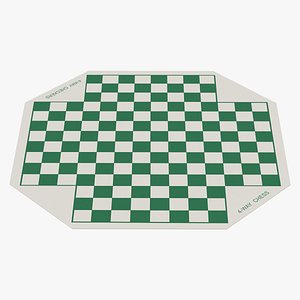 Checkers Board for 4 Players