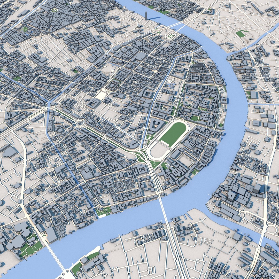 Bangkok City Thailand Model - TurboSquid 2399483