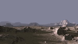 3D model environment shi-fi scene