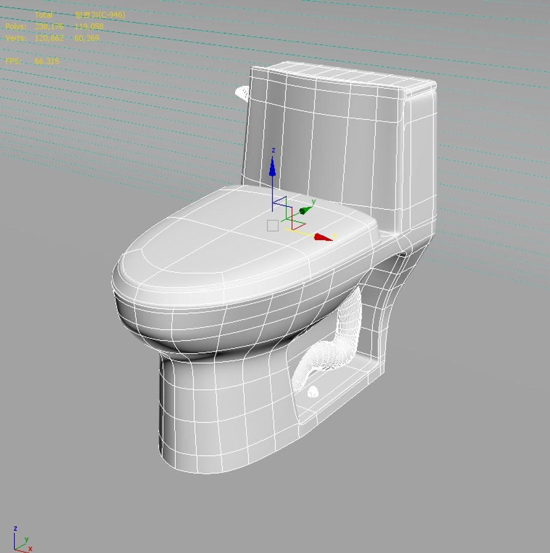 toilet 931 3d model