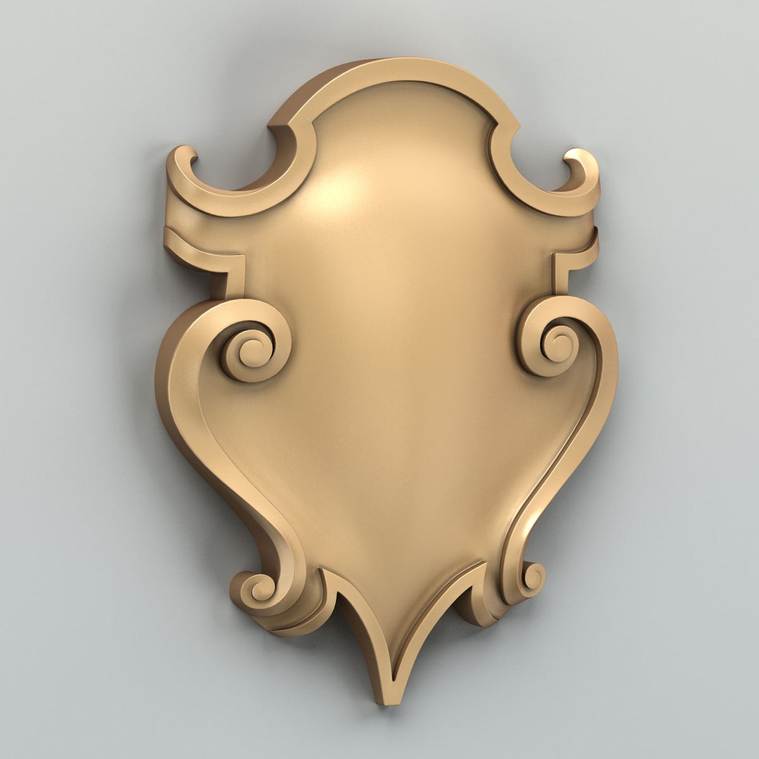 3d Decorative Cartouche Turbosquid 1552643