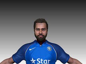 3D rohit sharma