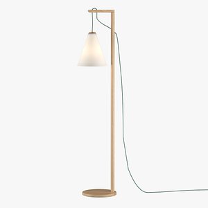 3d model of floor lamp halsey volk